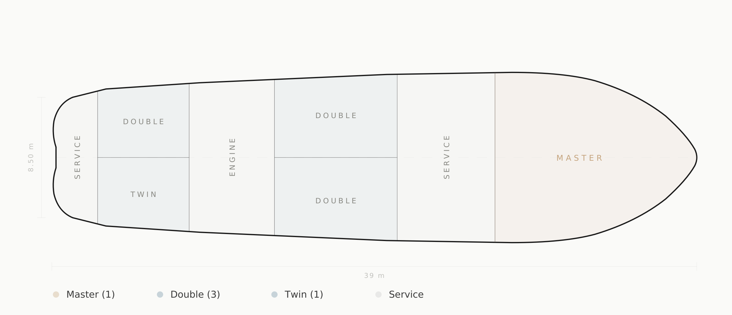 Long Island deck plan layout