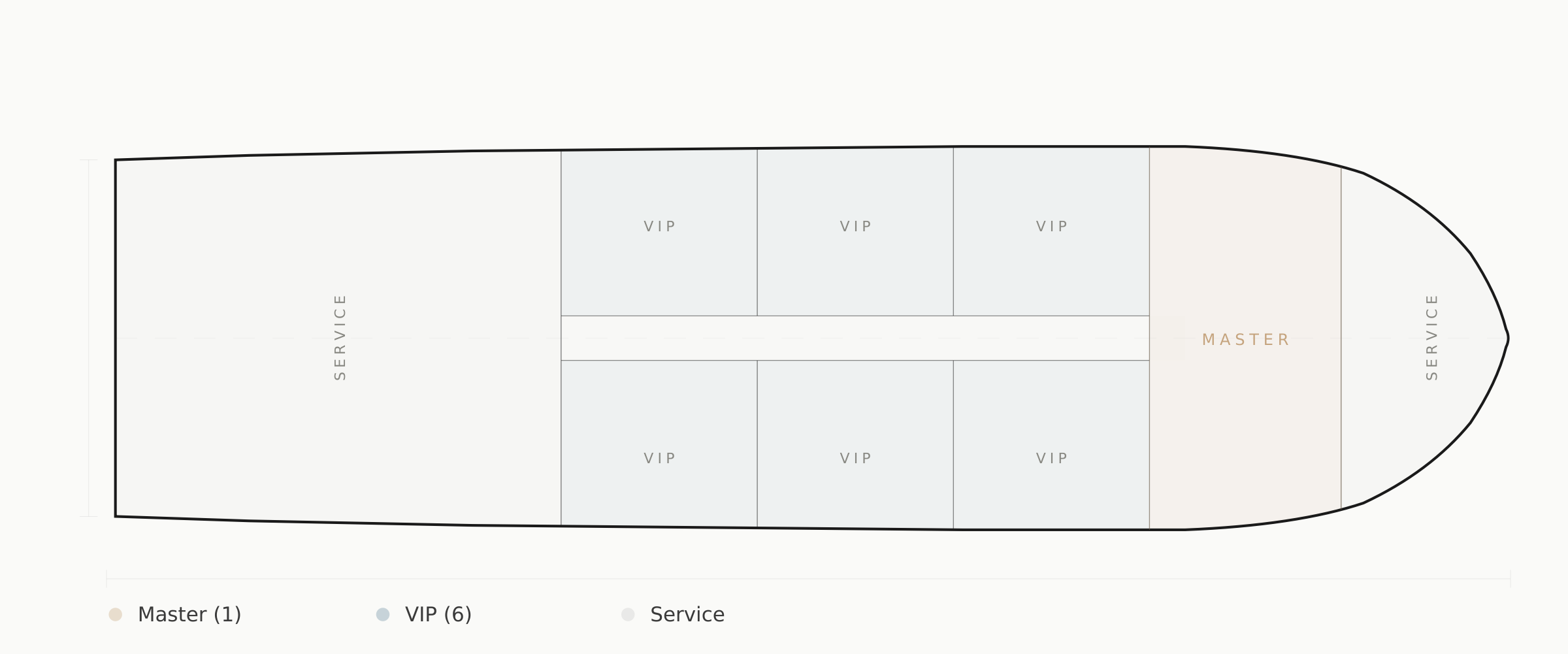 Motor Yacht deck plan layout