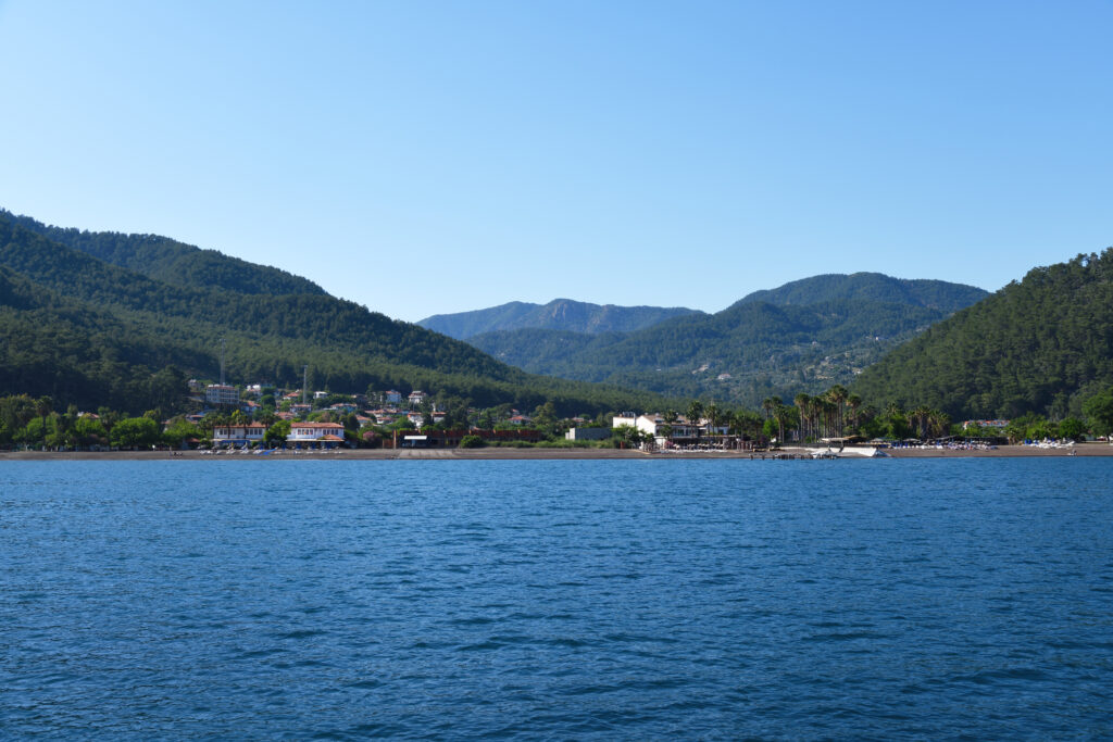 Ekincik bay scenic coastline