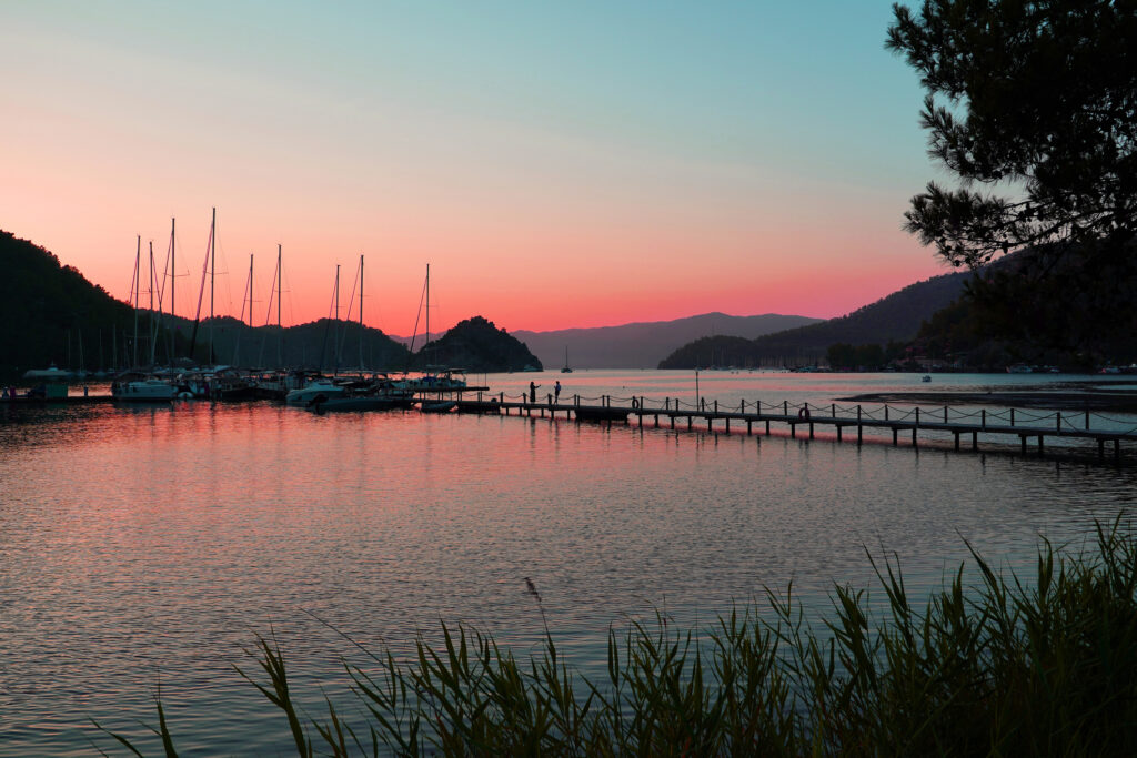 Kadirga bay turquoise waters